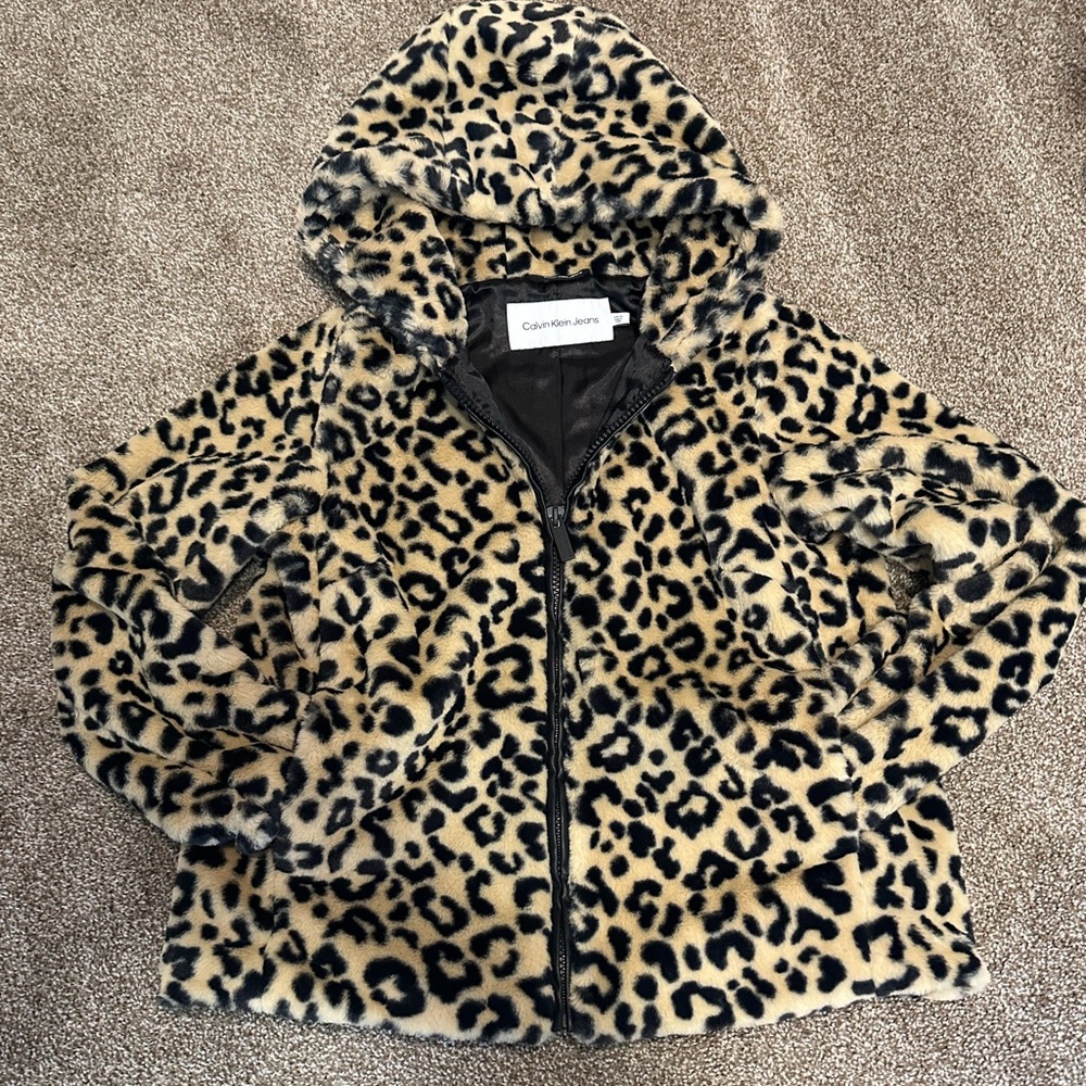 Calvin Klein Leopard Print  Jacket